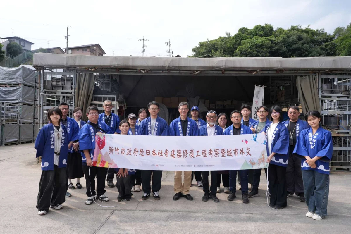 赴日取經「全解體修理」!新竹神社一期修復啟動 市府組團跨海考察