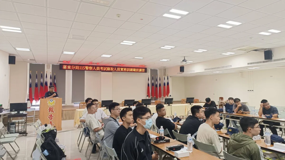 臺東警界迎來16名生力軍!分局長親自勉勵 期許注入治安新動能