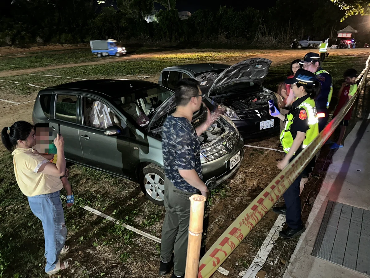 熱氣球散場車輛竟罷工！鹿野高台深夜驚魂，關山警「這舉動」神救援