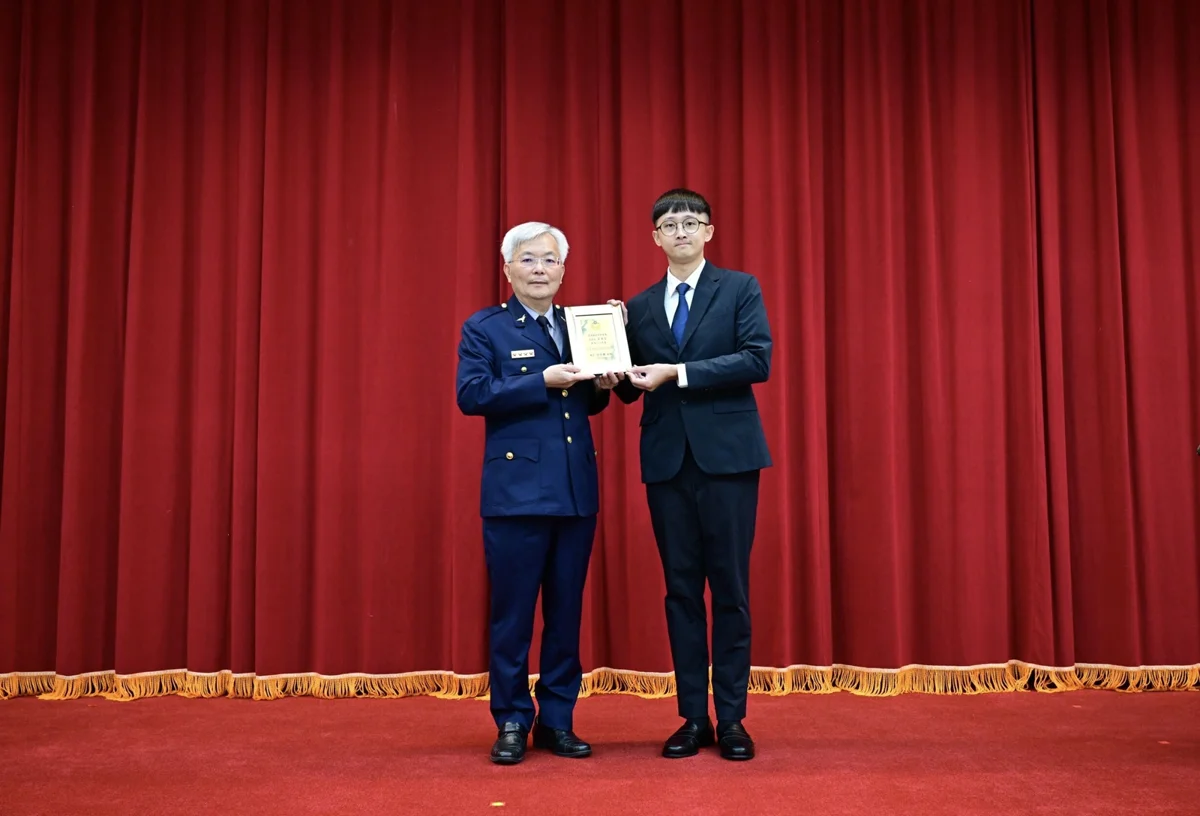 馬公分局偵查佐蔡秉宏獲警政署肯定!榮膺「少年保護工作績優員警」