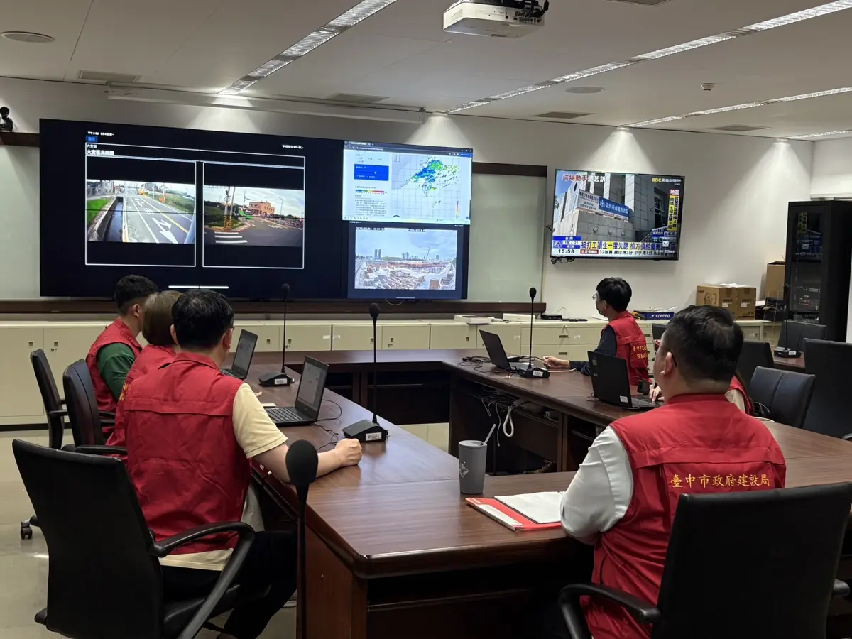 梅雨炸彈來襲!台中市府啟動三級應變,建設局長陳大田:已備妥24小時搶修能量