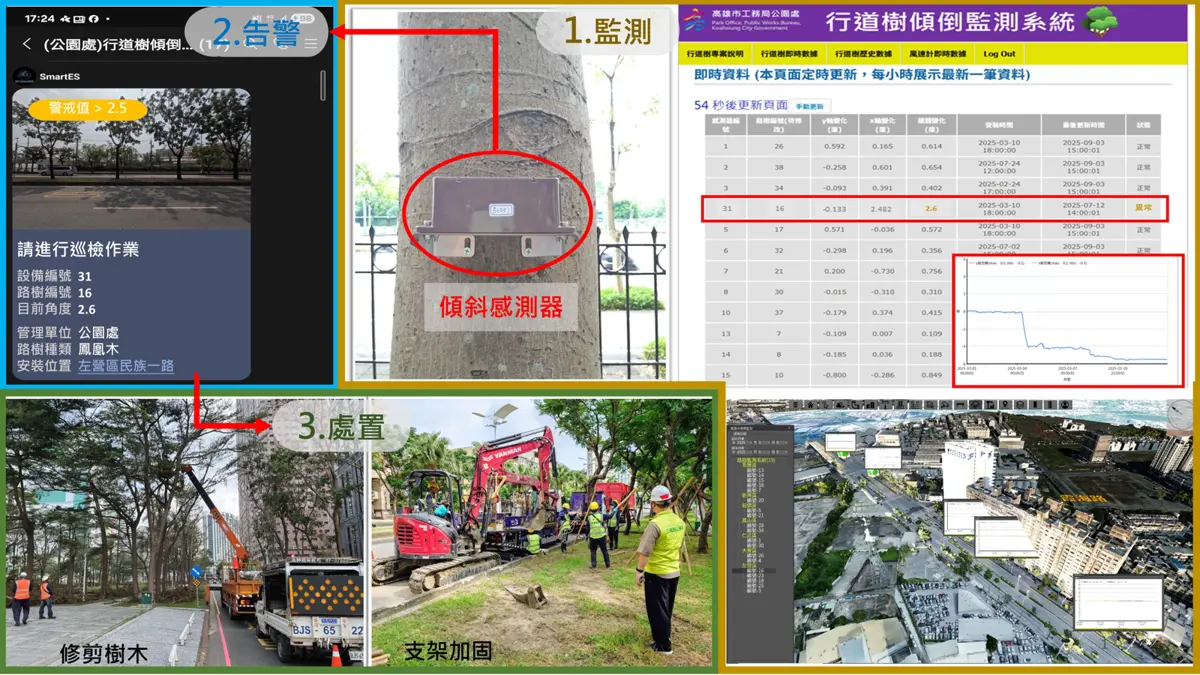 高雄再奪獎!獨創「樹倒預警」系統護市民安全,颱風天也能提早防災
