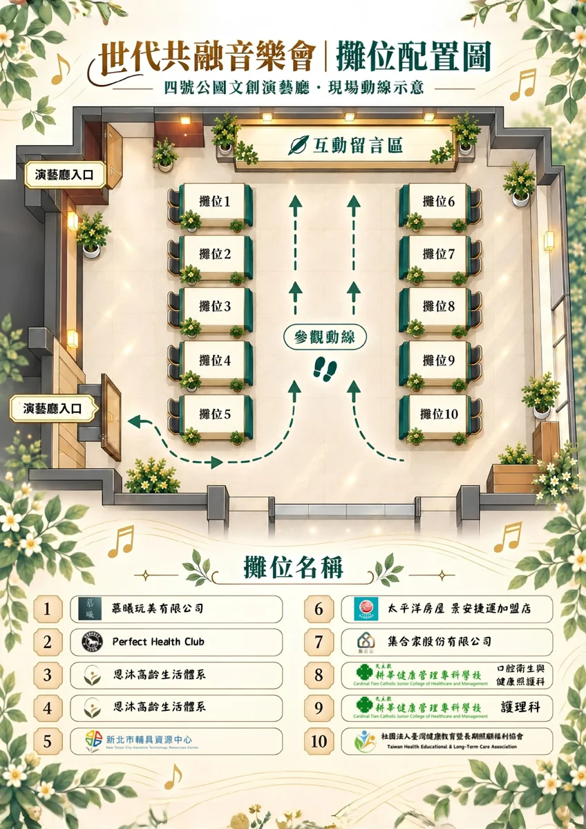 中和「世代共鳴音樂會」11/15四號公園登場!免費索票入場、體驗AI故事書