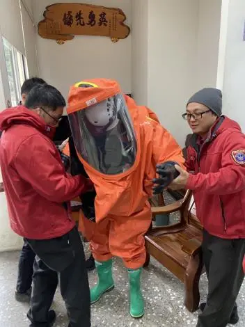 苗栗三義消防超前部署!直擊A級防護衣與化學雲系統實戰演練