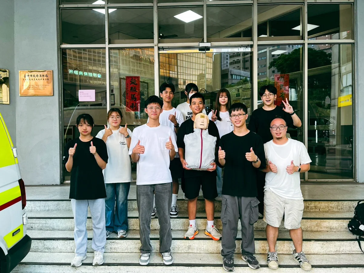 育達高中跨界合作!攜手台中消防局合拍「救護週」宣導短片