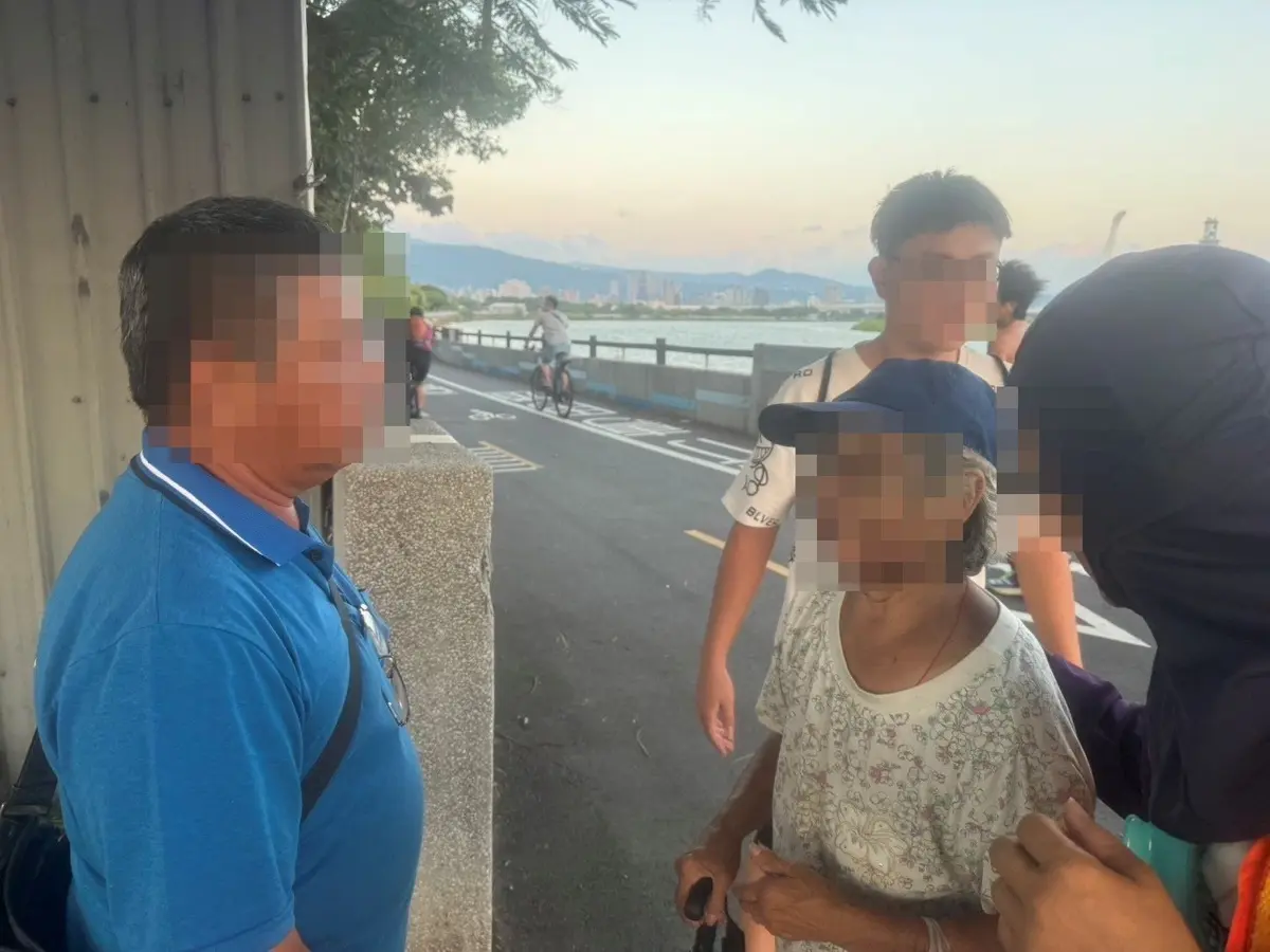 北投8旬失智婦清晨走失!警民聯手尋回 兒見母平安激動落淚