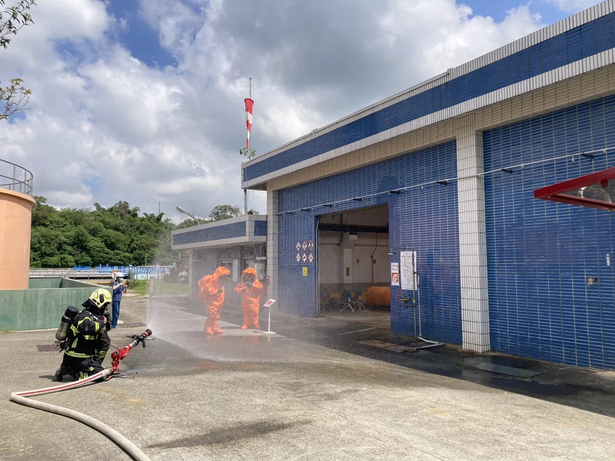 有毒液氯外洩怎麼辦?大樹消防聯手坪頂給水廠 實兵演練關鍵防護!