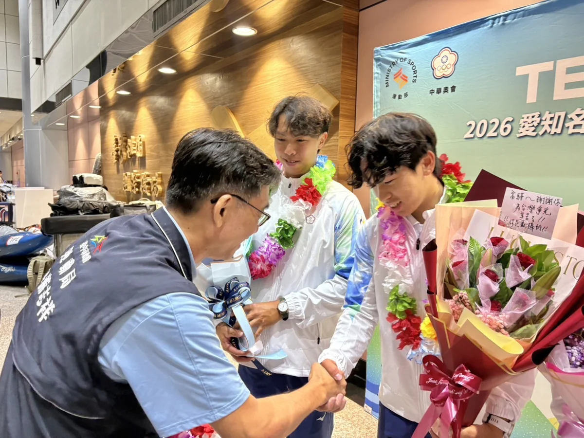 2026名古屋亞運狂賀！台中健兒奪2銀1銅 運動局長赴機場接機祝賀