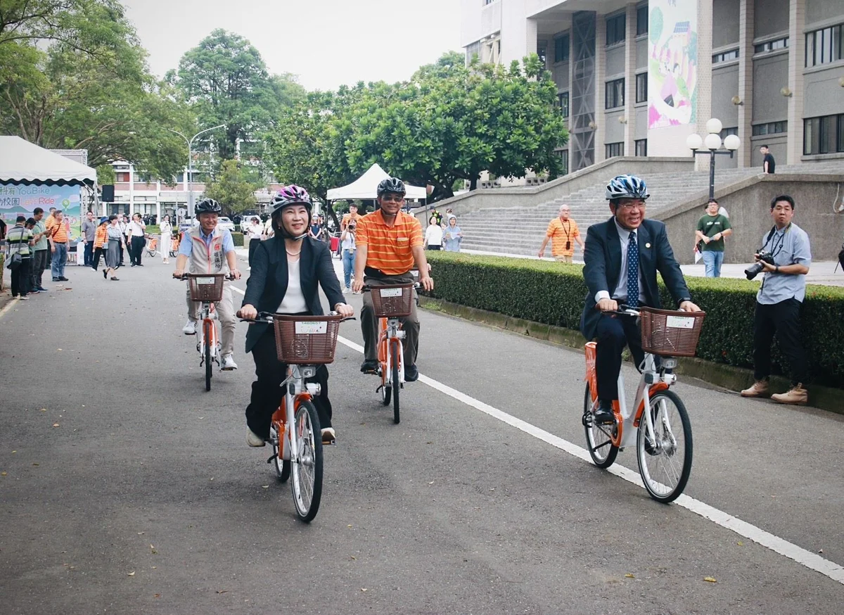 屏科大YouBike正式啟用!18站破千車柱 打造低碳校園交通新解方