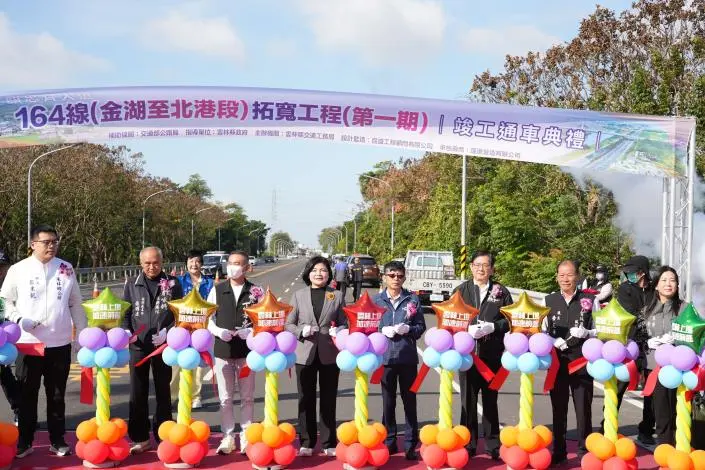 大北港交通任督二脈打通!雲林縣道164線一期通車 張麗善:全力衝刺二、三期