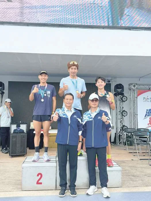 金門縣代表隊離島運動會奪7金!金酒員工黃世昌包辦田徑雙冠王