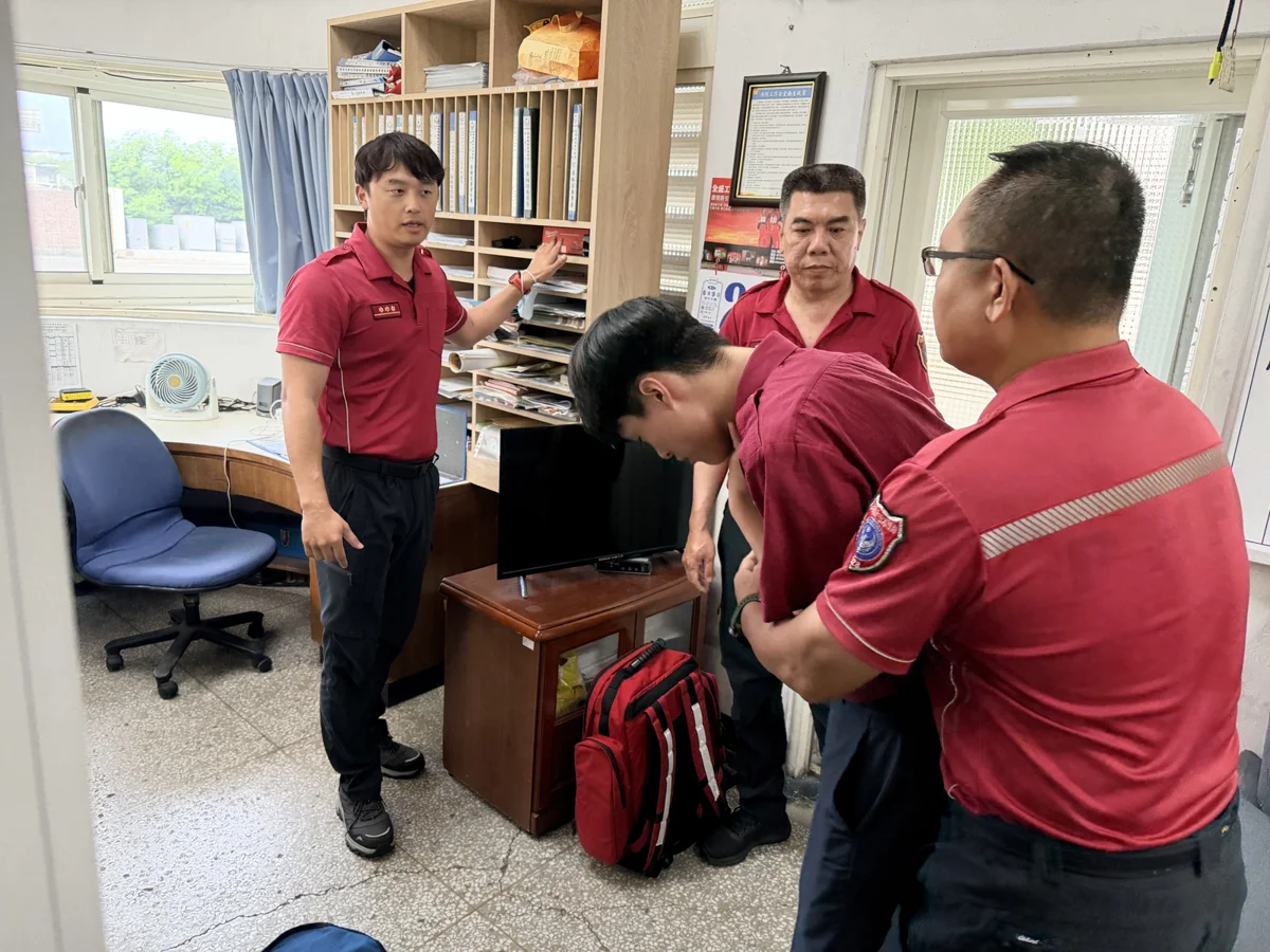 搶救窒息危機!澎南消防分隊實戰演練「異物哽塞」急救法