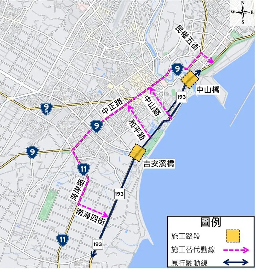 吉安溪橋改建交通管制7月開始