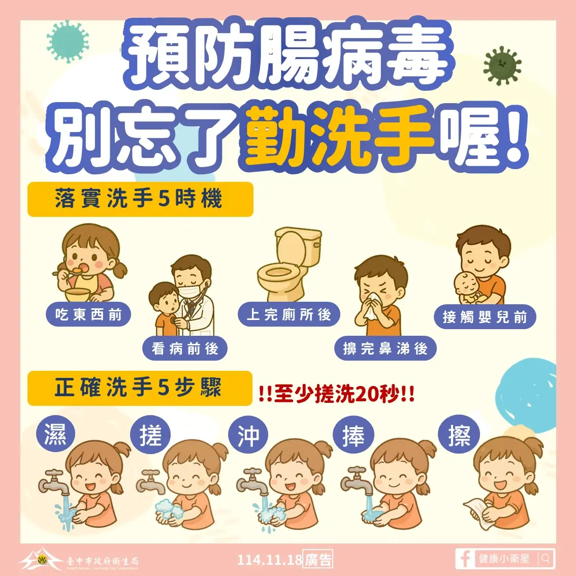 台中腸病毒拉警報!龍井1月大女嬰重症亡 市府籲注意「5大前兆」