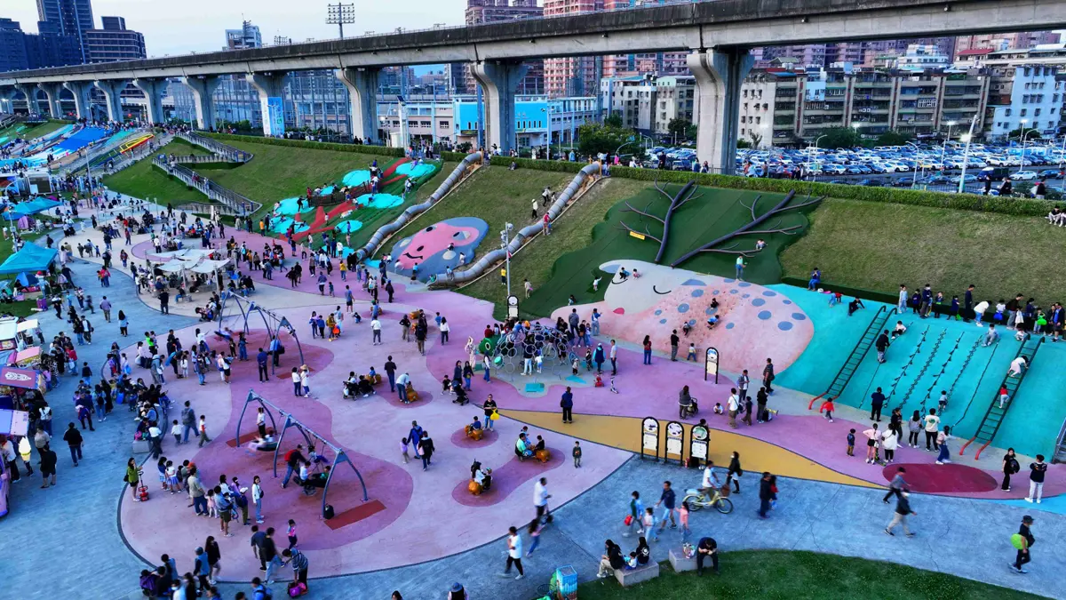 新北大都會公園遊客創新高,全台最夯景點