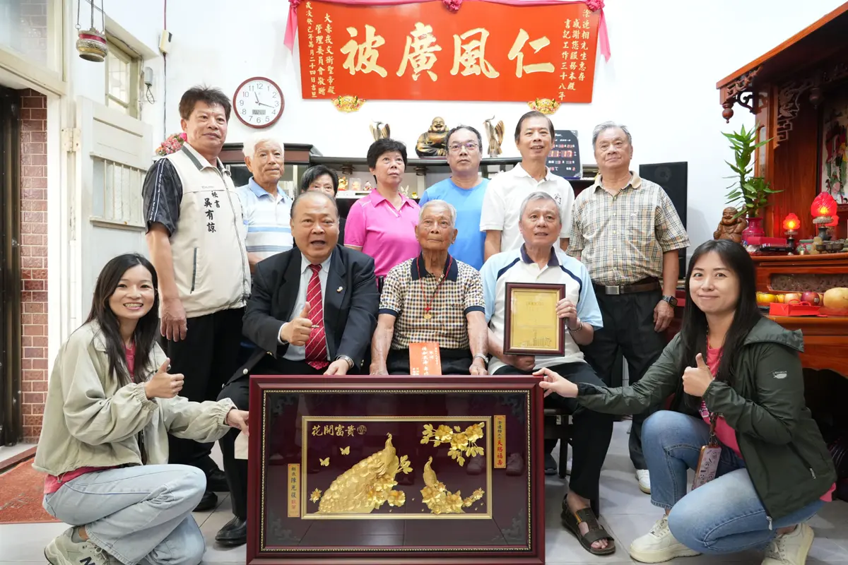重陽送暖!澎湖縣長陳光復親訪11位百歲人瑞,最年長105歲