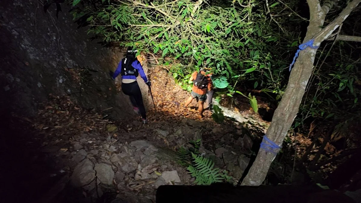 苗栗洗水山驚傳登山客迷途!泰安消防隊摸黑搜救平安尋獲
