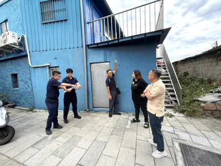 北竿惠民市場周邊增設監視器 警方會勘補強治安死角