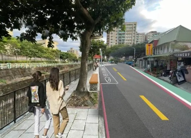 北投貴子坑溪右岸人行道大改造!平移拓寬打造無障礙舒適步道