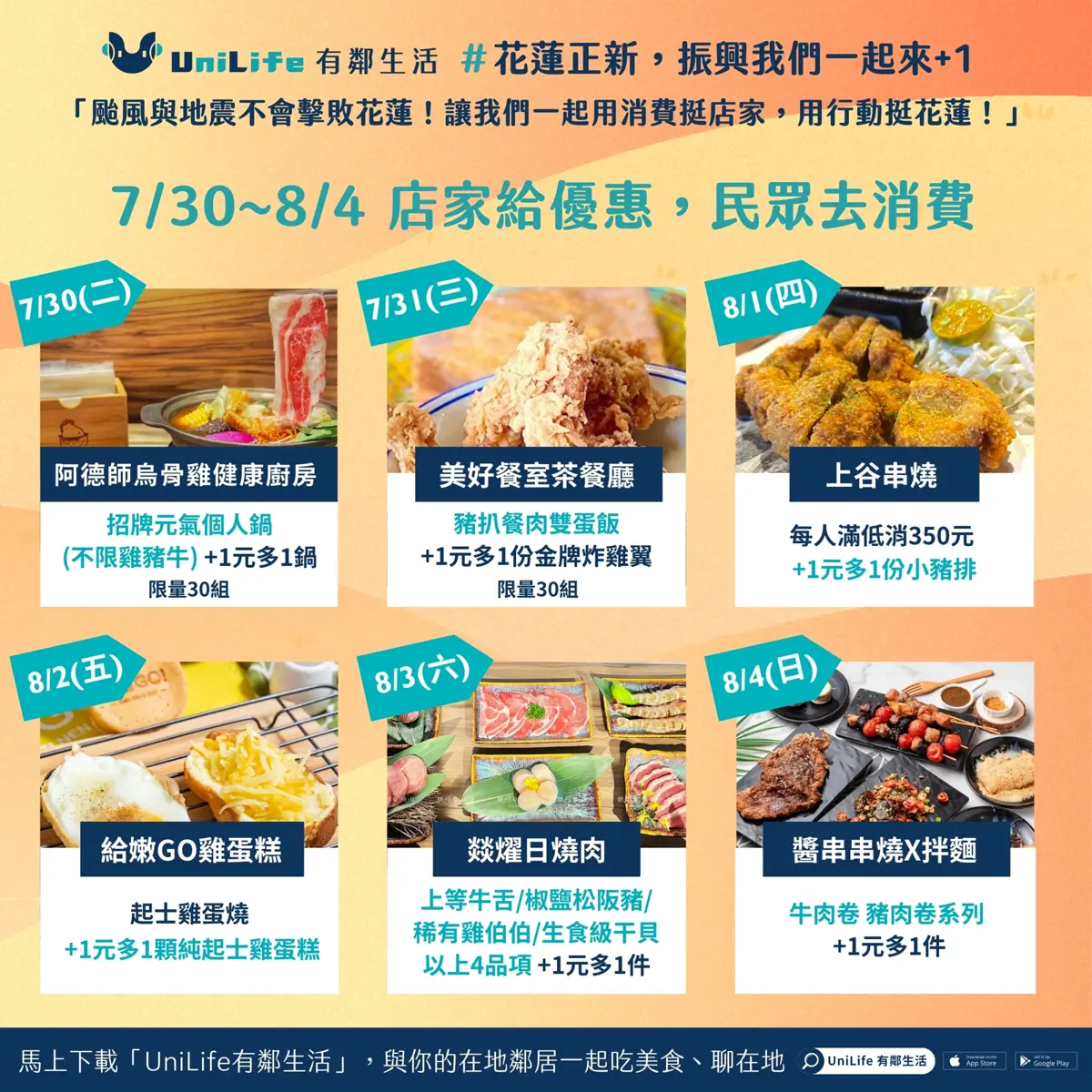 好評加碼第二波:花蓮正新 振興我+1!在地優惠享不完 店家名單曝