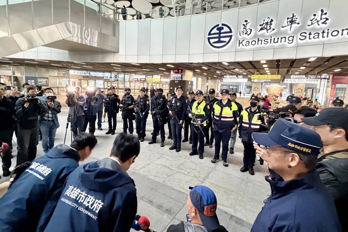 高雄維安全面升級!因應台北隨機傷人案 陳其邁下令:車站、捷運警力加倍部署