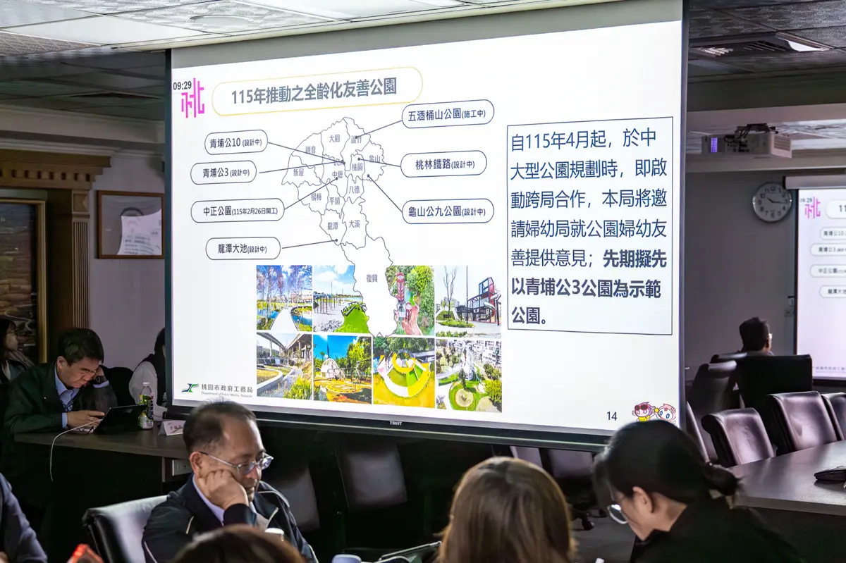 桃園公園大升級!市府推「全齡共融」新政策,張善政:婦幼安全優先