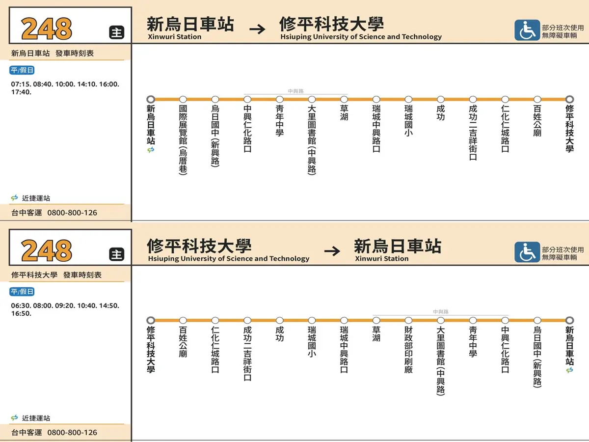大里人快看！248公車路線3/16起大改版 直達高鐵、新商場更方便