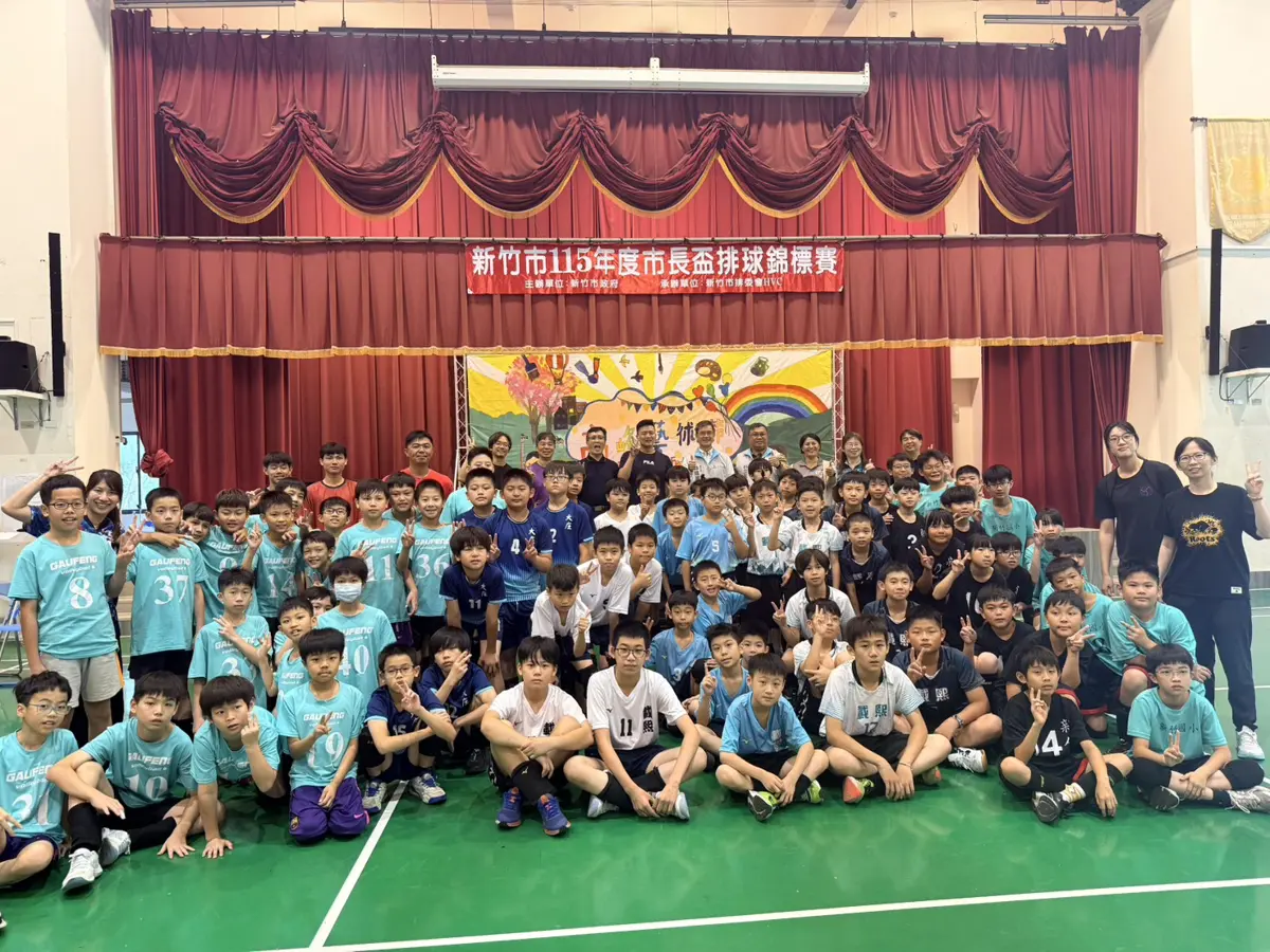竹市排球魂燃燒!市長盃熱血開打 副市長林琨瀚親臨打氣