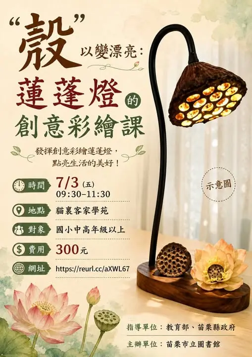 圖片來源:苗栗市立圖書館