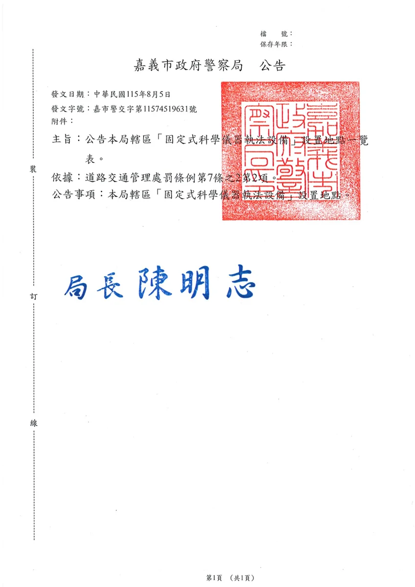 圖片來源:嘉義市警察局