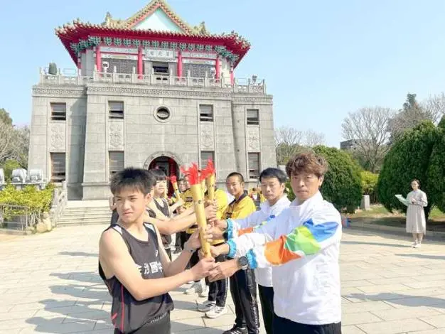 全中運聖火傳抵金門,迎接體育盛會