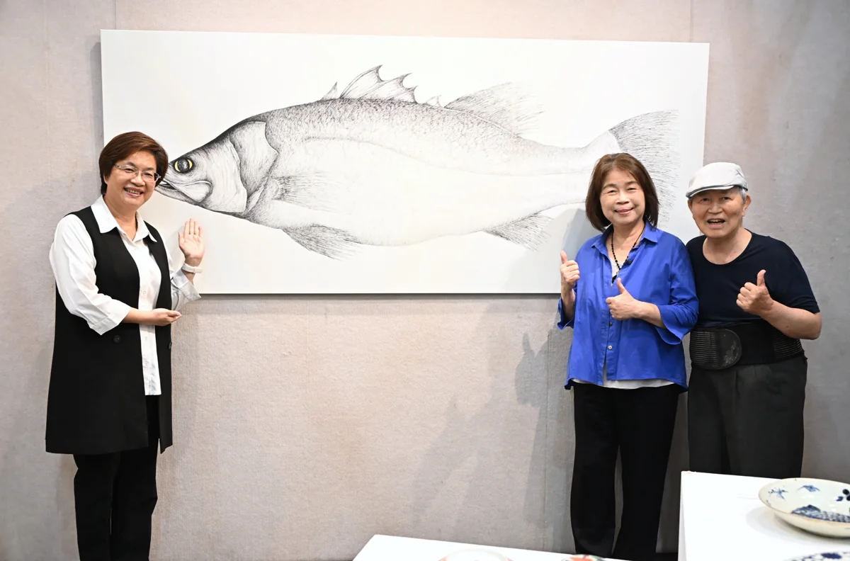 彰化藝術館必看展覽！前縣長翁金珠與夫婿劉峯松聯展，200件「魚」主題創作大公開