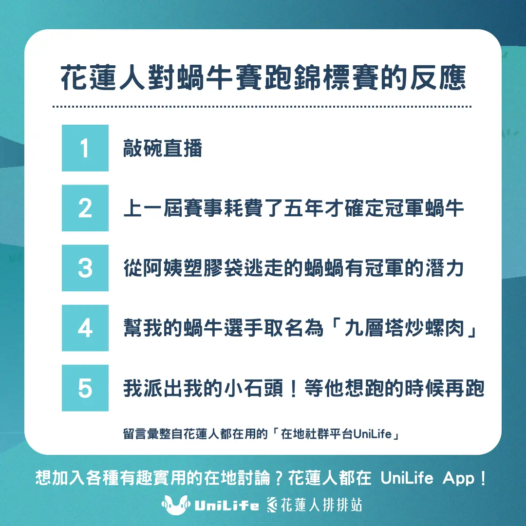 「蝸牛賽跑國際錦標賽」花五年才爬完!引發網友們熱議