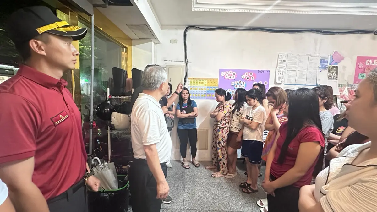 基隆聯華食品移工宿舍夜間火警演練！獨創「IN/OUT管制板」秒速掌握人數
