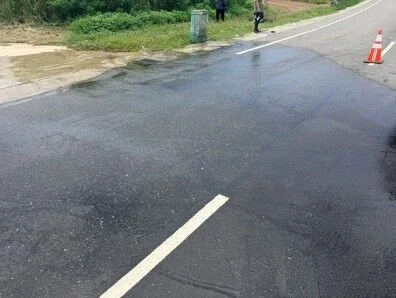 白沙鄉車禍釀滿地油污!警消環保聯手出擊 火速搶通恢復安全