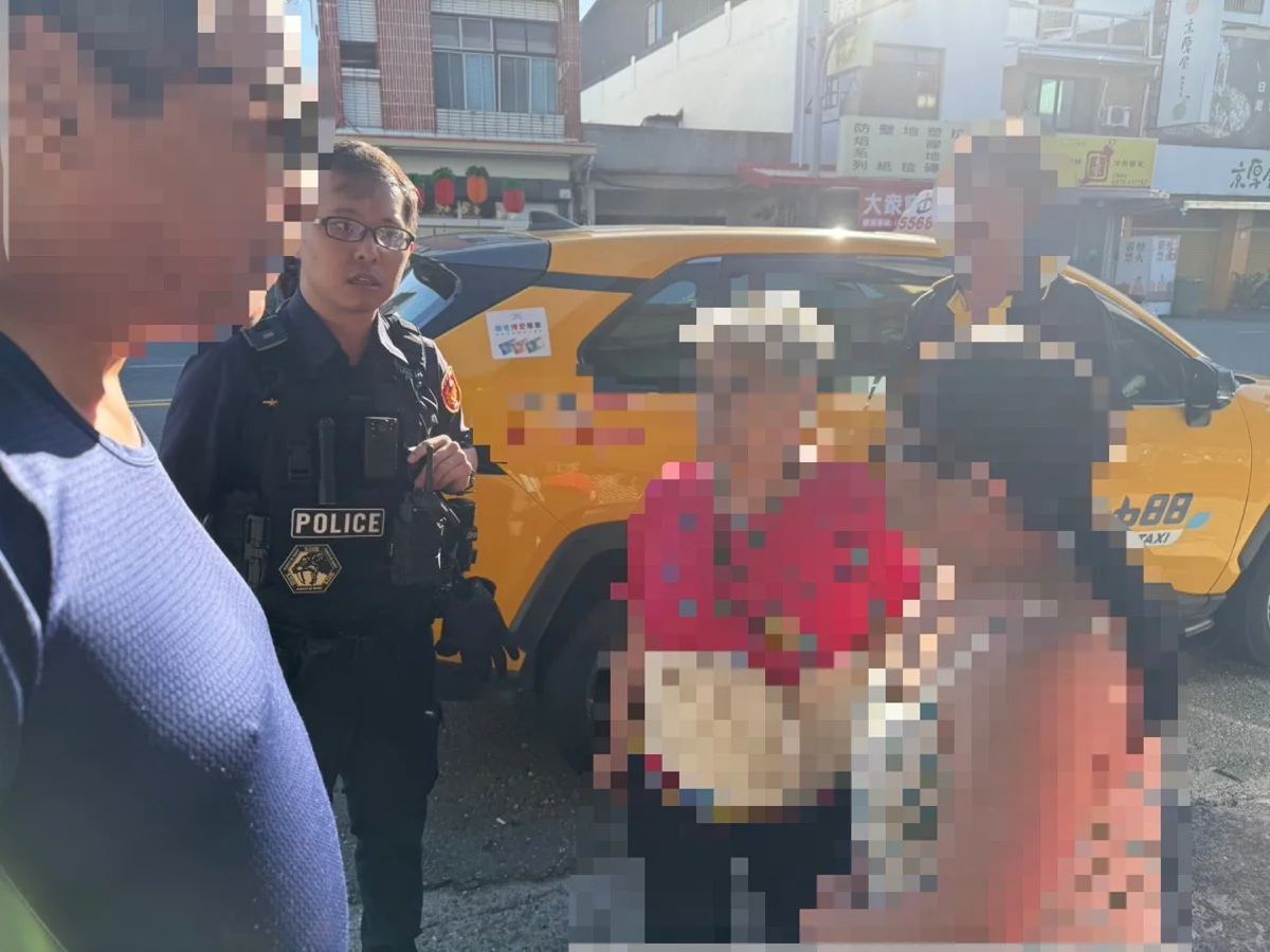 老婦搭計程車失聯急壞家人!臺東馬蘭警神速調監視器尋回