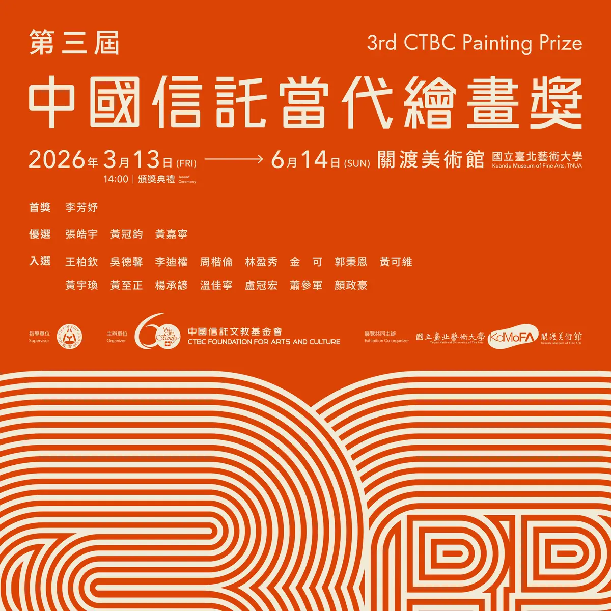北投免費展覽!《第三屆中國信託當代繪畫獎》關渡美術館登場,19件年度佳作一次看