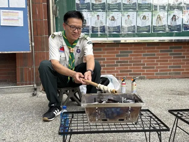 大手牽小手！南市幼童軍齊聚新豐高中 玩科學、學自理扎根生活力