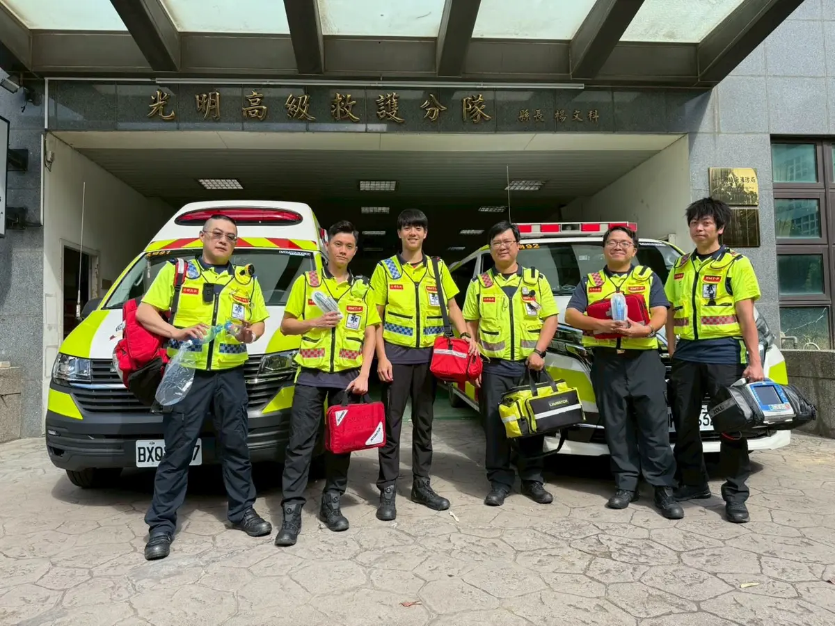竹北9月女嬰沙發窒息OHCA!光明高救隊「黃金2分鐘」搶命成功 響亮哭聲感動全場