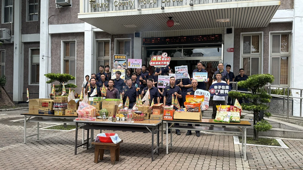 關山警分局中元普渡祈平安!結合9月交通安全月 守護地方人車安全