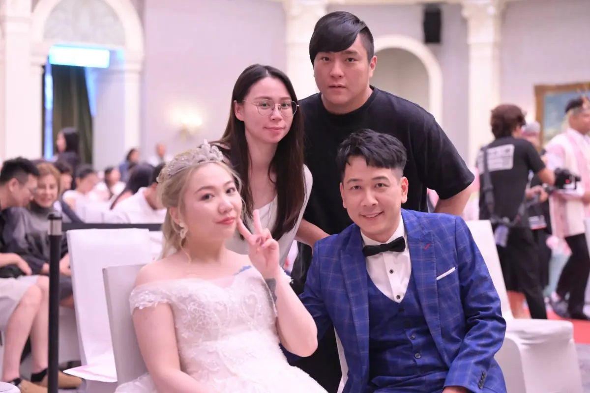 花蓮秋季集團結婚超浪漫!徐榛蔚見證45對新人,豪送55吋電視成家禮