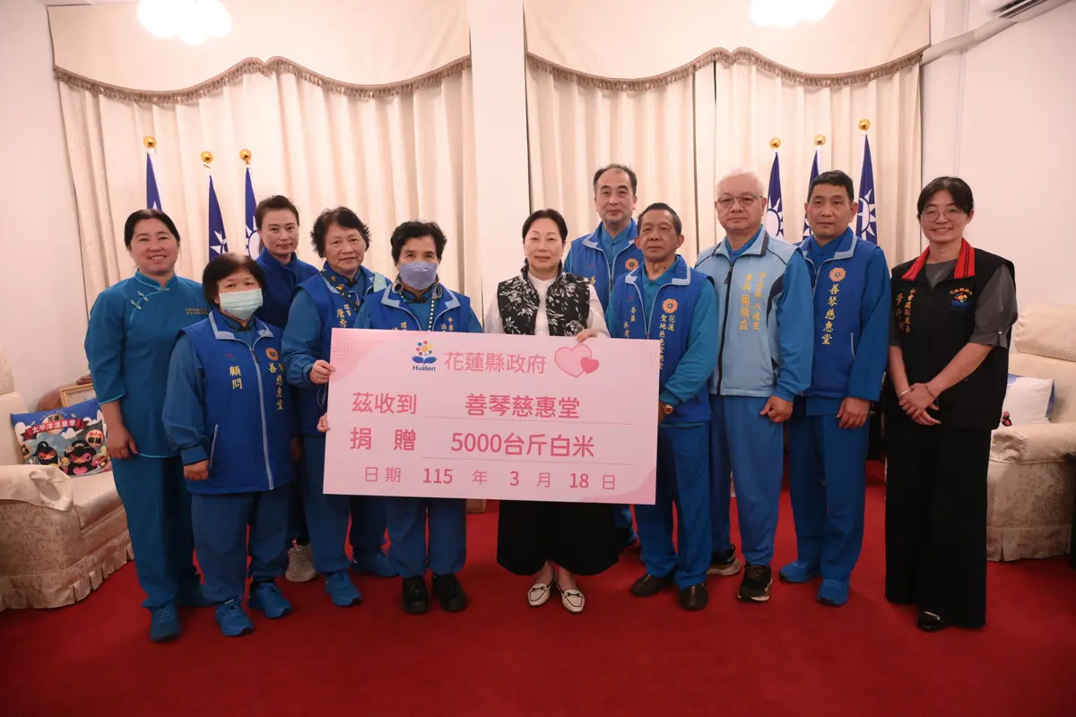 新北善堂5千斤白米直送花蓮!徐榛蔚感動:這份愛心已持續6年