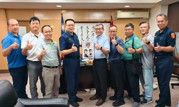 警學攜手護校安!南開科大校長林尚平率隊拜會草屯分局交流防詐與交通