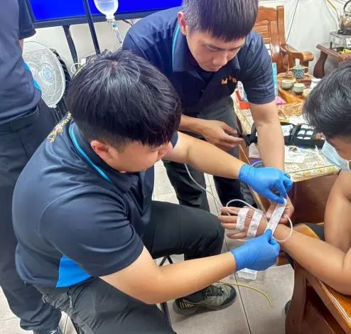 苗栗頭屋消防急救力升級!強化燒燙傷與IV注射 守護鄉親生命線