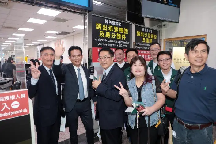 台南飛熊本今首航!黃偉哲:鎖定台積電商務財,南台灣赴日更方便