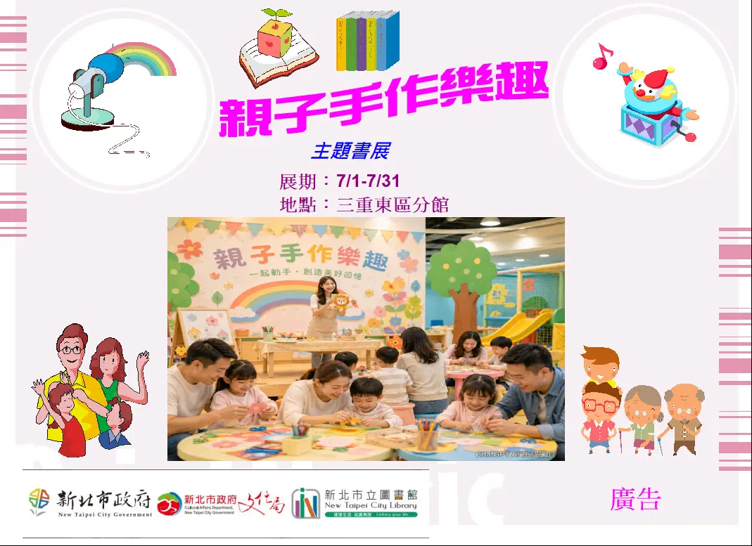圖片來源:新北市立圖書館-活動資訊