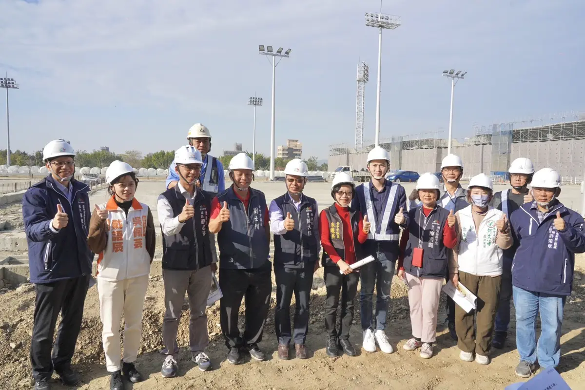 台中足球迷必看!南屯國際足球園區進度曝光,拚2026年底啟用
