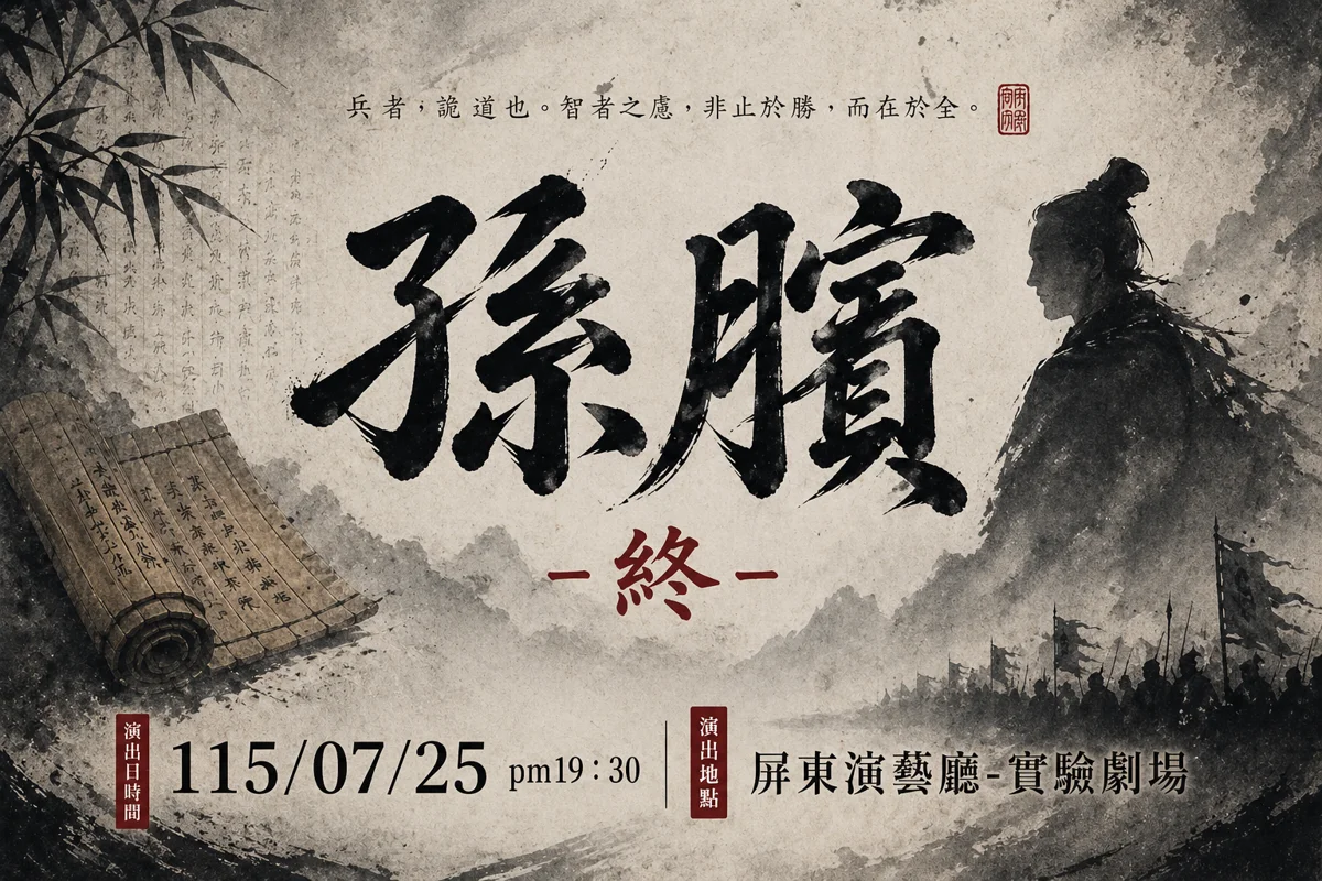 [2026藝文快訊] 歷史名將復仇記！明華園黃字戲劇團《孫臏 -終-》7/25屏東演藝廳震撼登場