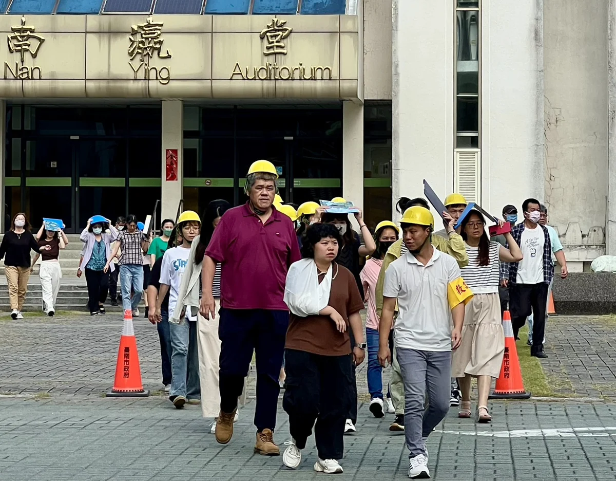 台南市府啟動地震防災演練!抗震保命3步驟一次看懂