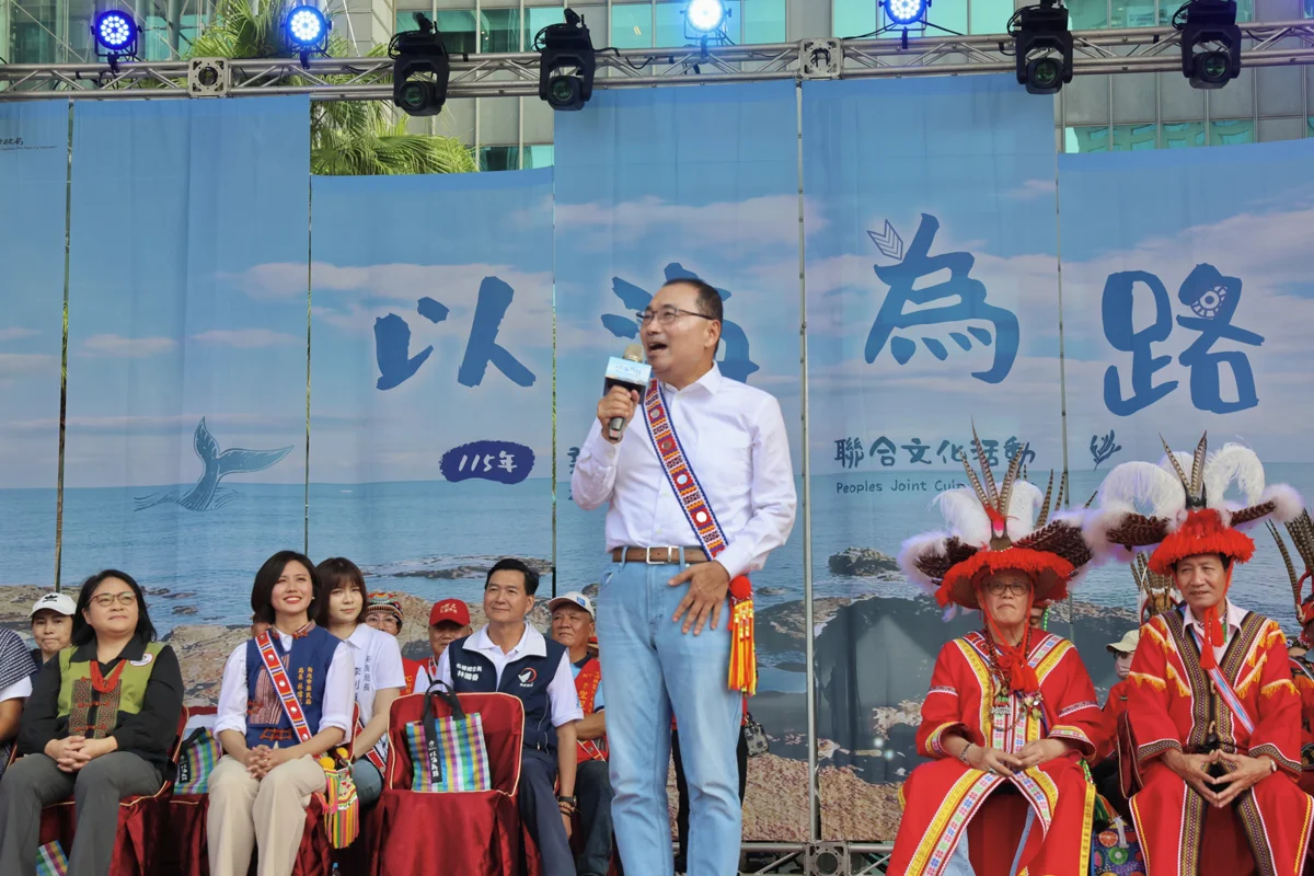 新北原民盛會千人圍舞!侯友宜與族人同歡 紐西蘭毛利族跨海演出